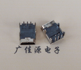 道滘镇Mini usb 5p接口,迷你B型母座,四脚DIP插板,连接器