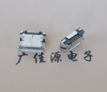 道滘镇Micro USB 5pin接口 固定脚距6.4插板有柱卷边