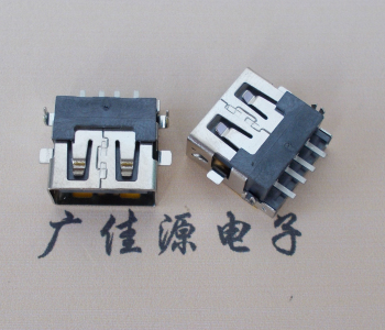 道滘镇 USB母座 贴片沉板3.5/4.9 直口/卷口铜壳/铁壳