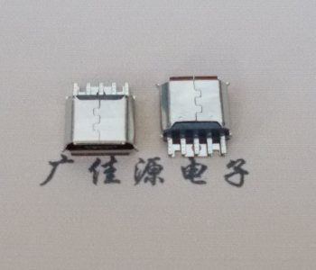 道滘镇Micro USB母座 防水接口焊线夹板式悬空翻边