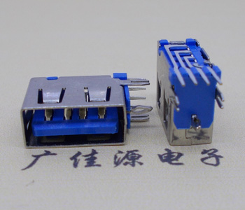 道滘镇USB 测插2.0母座 短体10.0MM 接口 蓝色胶芯
