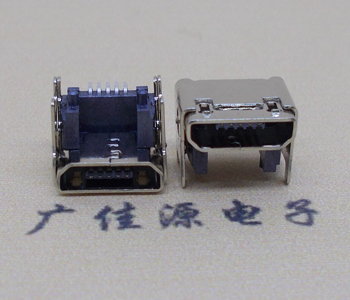 道滘镇MICRO USB 5P母座 SMT垫高 L=4.15双壳