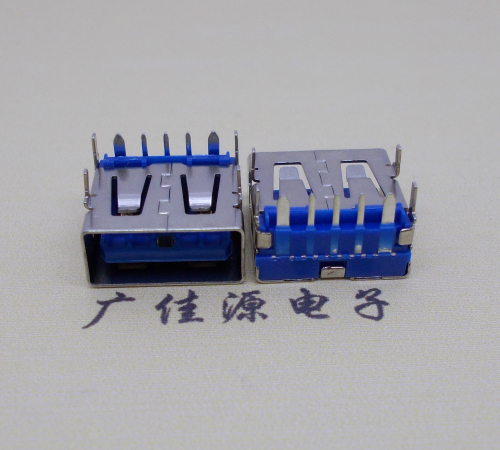 道滘镇 USB5安大电流母座 OPPO蓝色胶芯,快速充电接口
