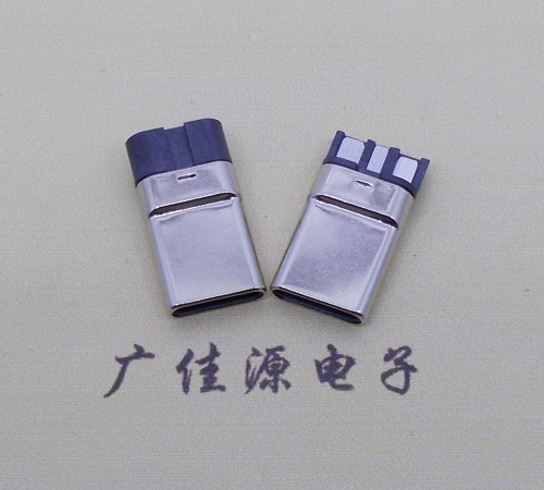 道滘镇焊线式 type c11p拉伸公头连接器总体长15.9mm