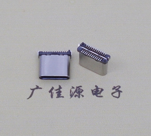 道滘镇USB TYPE-C接口短体24P公头立式贴板高度H=8.0mm 高速数据传输快充电款