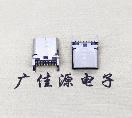 道滘镇USB 3.1TYPE-C16Pin立贴母头座子引脚接线正负级详解