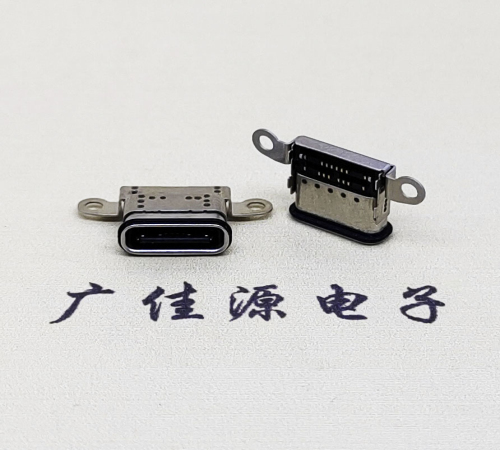 道滘镇USB 3.1C口.TYPE-C16P防水双排贴插座带螺丝孔